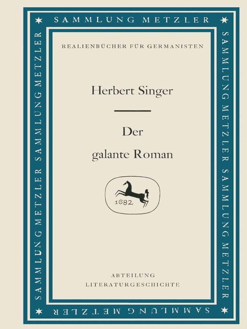 Title details for Der galante Roman by Herbert Singer - Available
